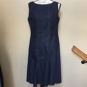 Sale! Sandra Darren Dark Denim Dress Size 12